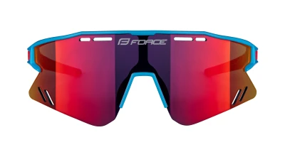 Force SPECTER modro-červené cyklistické brýle - červené zrc. sklo