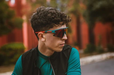 Force SPECTER modro-červené cyklistické brýle - červené zrc. sklo