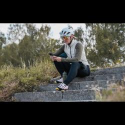 Force STRIVE bílé, růžové zrc. sklo - cyklistické brýle