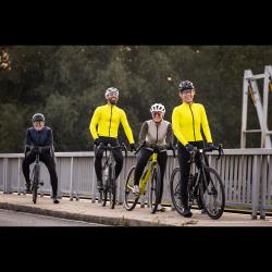 Force STRIVE bílé, růžové zrc. sklo - cyklistické brýle