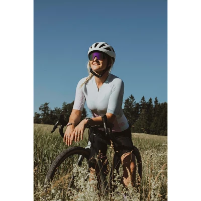 Force STRIVE černé, fialovo-žluté zrc. sklo - cyklistické brýle