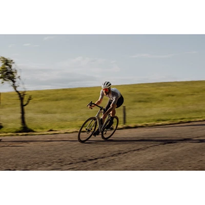 Force STRIVE transparentní, červené zrc. sklo - cyklistické brýle