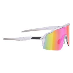 Force STRIVE transparentní, růžové zrc. sklo - cyklistické brýle