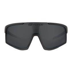 Force ZENITH černé cyklistické brýle, černé zrc. sklo
