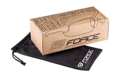 Force ZOOM černé, červené sklo - cyklistické brýle