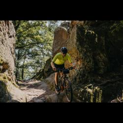 Force ZOOM černé, modré sklo - cyklistické brýle