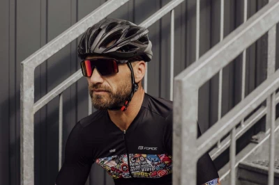 Force BULL HUE černá-šedá cyklistická přilba POUZE S-M 54-58 cm (VÝPRODEJ)