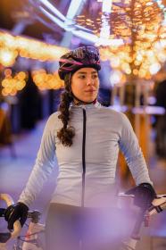 Force ARROW LADY sv.modrá dámská softshellová cyklobunda