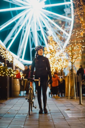 Force ARROW LADY černá dámská softshellová cyklobunda