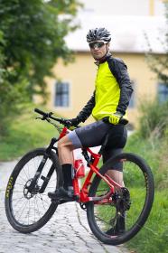Force WINDPRO fluo-černá neprofuk cyklistická bunda