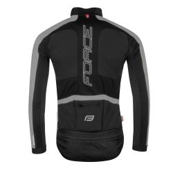 Force X100 černo-šedá zimní cyklistická bunda