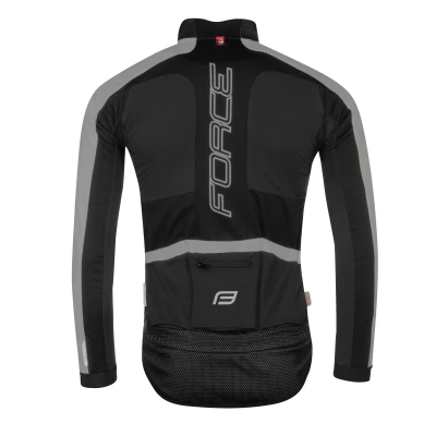 Force X100 černo-šedá zimní cyklistická bunda