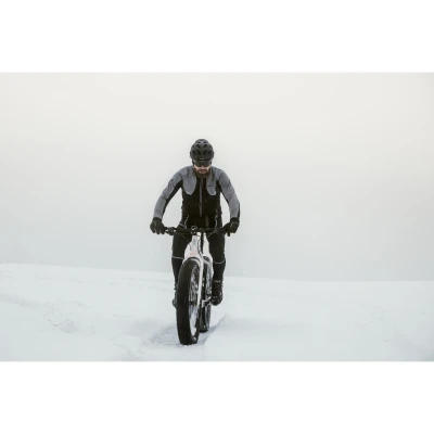 Force X100 černo-šedá zimní cyklistická bunda