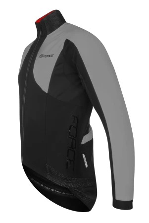 Force X100 černo-šedá zimní cyklistická bunda
