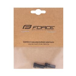 Čepičky galuskového ventilku, hliníkové, černé