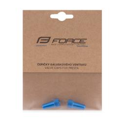 TK 91 Čepičky galuskového ventilku, hliníkové, modré