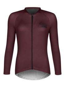 Force CHARM bordó dámsky cyklistický dres - dl. rukáv IBA L (VÝPREDAJ)