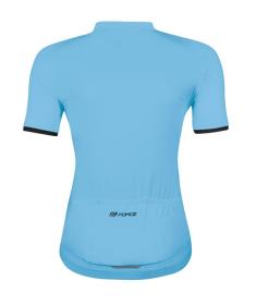 Force CHARM světle modrý cyklistický dres + Force CHARM LADY černé cyklokraťasy