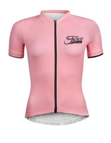 Force CHARM světle růžový dámský cyklistický dres - kr. rukáv POUZE XS (VÝPRODEJ)