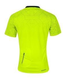 Force CITY fluo-černý cyklistický dres POUZE fluo-černý M (VÝPRODEJ)