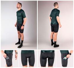 Force COMFORT 2 černé kraťasy s vložkou