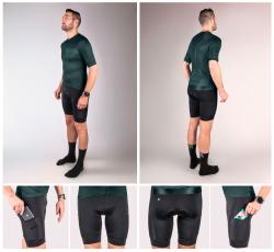 Force COMFORT 2 čierne kraťasy s vložkou