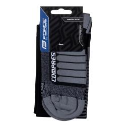 Force Ponožky COMPRESS černo-šedé