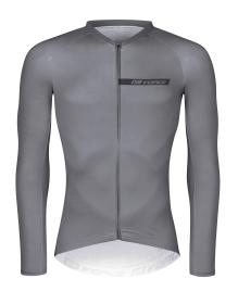 Force CHARM šedý cyklistický dres - dlouhý rukáv