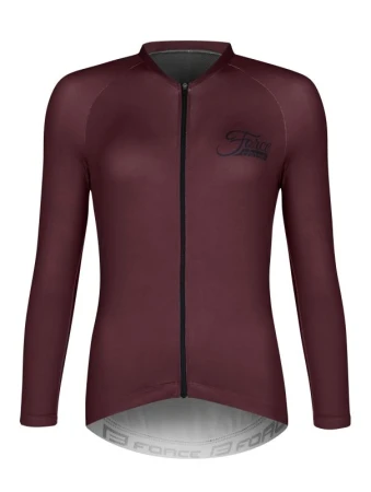 Force CHARM bordó dámský cyklistický dres - dl. rukáv Force CHARM bordó dámský cyklistický dres - dl. rukáv