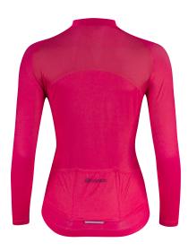 Force CHARM LADY růžový dámský cyklodres - dl. rukáv