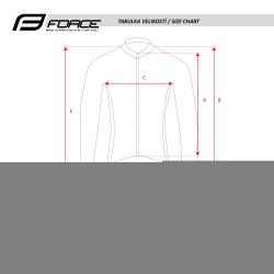 Force CHARM LADY sv.modrý dámsky cyklodres - dl. rukáv