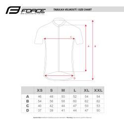 Force CHARM světle modrý dámský cyklistický dres - kr. rukáv