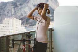 Force CHARM LADY nude dámský cyklodres - kr. rukáv