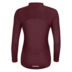 Force CHARM bordo dámský cyklodres - dlouhý rukáv