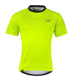 Force CITY fluo-čierny cyklistický dres Force CITY fluo-čierny cyklistický dres