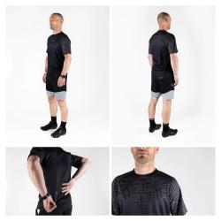 Force CITY čierno-sivý cyklistický dres