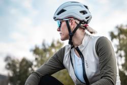 Force ENDLESS béžovo-zelený cyklodres - dlouhý rukáv