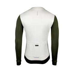 Force ENDLESS béžovo-zelený cyklodres - dlhý rukáv