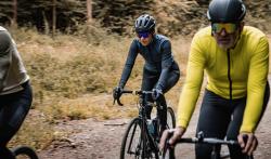 Force ENDLESS modro-čierny cyklodres - dlhý rukáv