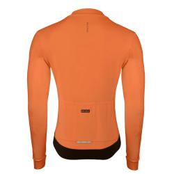 Force ENDLESS oranžový cyklodres dlouhý rukáv