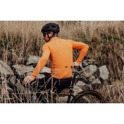 Force ENDLESS oranžový cyklodres dlouhý rukáv