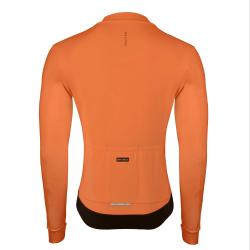 Force ENDLESS oranžový cyklodres dlouhý rukáv