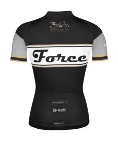 Force RETRO UNI čierno-zlatý dres - kr. rukáv