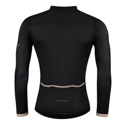 Force GOLD černý pánský cyklodres - dlouhý rukáv