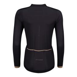 Force GOLD LADY čierny dámsky cyklodres - dlhý rukáv
