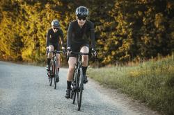 Force GOLD LADY čierny dámsky cyklodres - dlhý rukáv