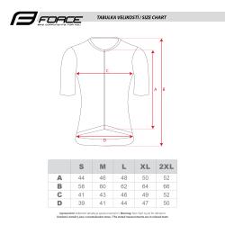 Force MILD limetkový cyklistický dres kr. rukáv