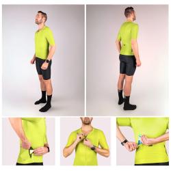 Force MILD limetkový cyklistický dres kr. rukáv