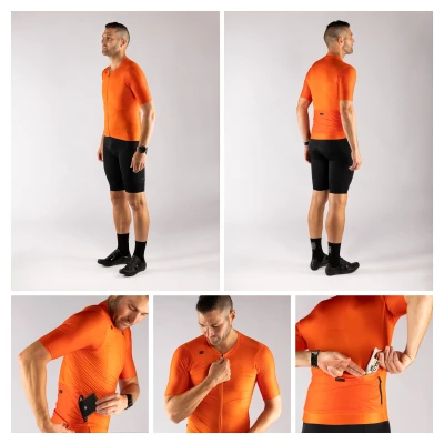 Force MILD oranžový cykodres - kr. rukáv