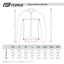 Force MTB ANGLE fluo-modrý cyklodres - dl. rukáv